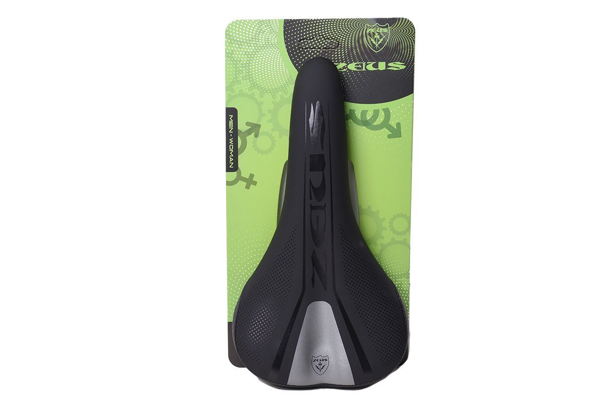 Седло ZEUS 1040 MTB Sport стальные рельсы,черный\серый