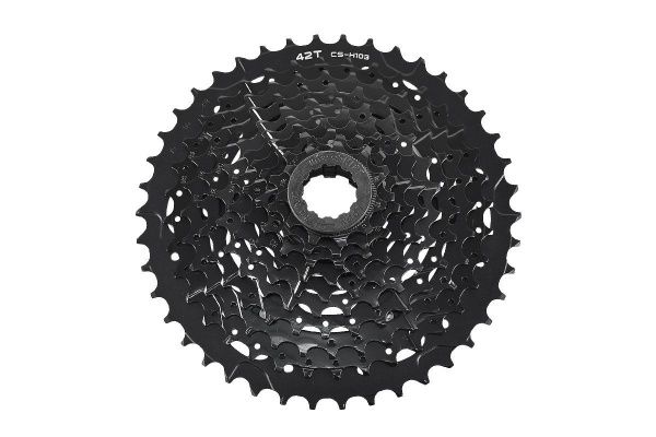 Кассета MICROSHIFT XLE CSH103-42-10, 10 скоростей (11-13-15-18-21-24-28-32-36-42T) без упаковки, черный