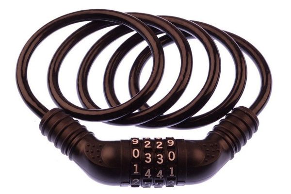 Замок противоугонный GK102.705A 10х1800мм(72"), трос 10мм,в оплетке,кодовый